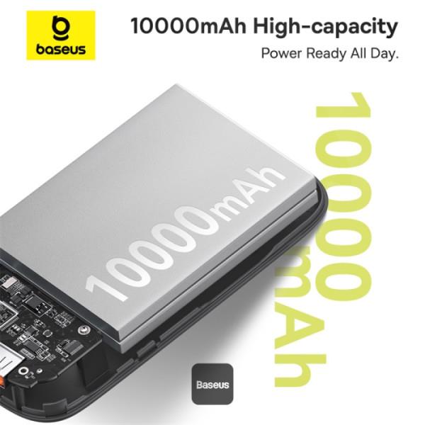 Powerbanka Baseus Qpow2 20000mAh, 30W, s kabelem USB-C bílá
