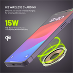 Powerbanka FIXED MagZen 10 Pro s Qi2 a MagSafe, 10 000 mAh, černá