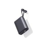 Powerbanka Swissten 20 000 mAh s káblami, strieborná