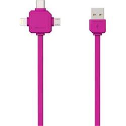 PowerCube Cable 1.5m růžový 8719186003966 - Kabely + redukce