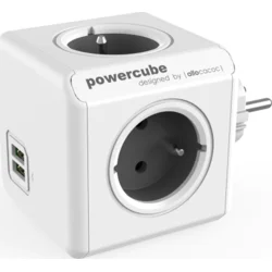 POWERCUBE multifunkční zásuvkový systém ORIGINAL USB - kostka 4 zásuvky + 2x USB