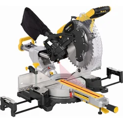 Powerplus POWX075750DB - Skicovacia píla s krytom a obojstranným náklonom 2 200W / 305mm