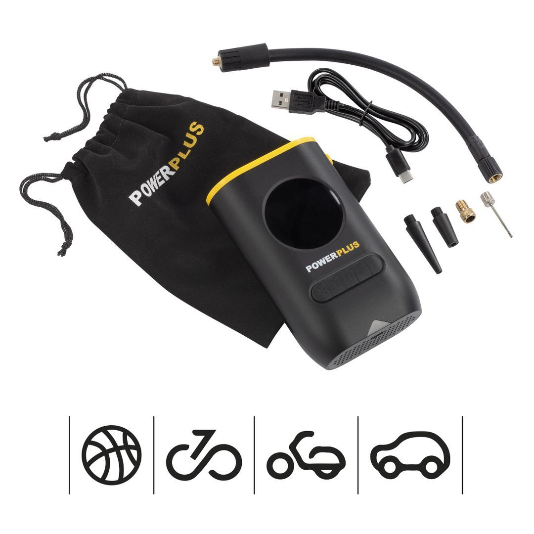Powerplus POWX1710 - Akumulátorový kompresor 8V LI-ION