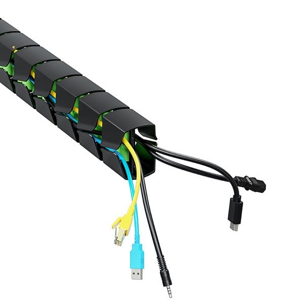 Powerton WPECM3B organizér kabelů černozelený