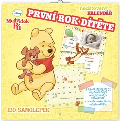 Poznámkový kalendář Medvídek Pú - První rok dítěte, nedatovaný, 30 x 30 cm