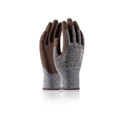 Pracovné rukavice namáčané NATURE TOUCH, veľkosť 10, medeno hnedé