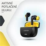 Pravé bezdrôtové stereo slúchadlá Hexagon 7, biele/béžové