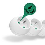 Predlžovací kábel CONNECT IT 230 V, 3 zásuvky, 1,5 m, s vypínačom (biely)