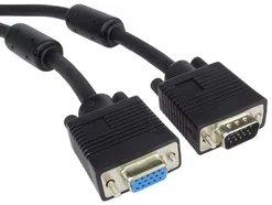 Predlžovací kábel PremiumCord HQ(Coax) 2x ferit, SVGA, DDC2, 3xCoax+8drôt, 15m