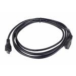 Predlžovací kábel PremiumCord microUSB 2.0 samec-samica, čierny 5 m