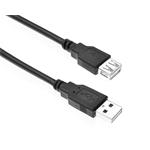 Predlžovací kábel PremiumCord USB 2.0, A-A, 1 m, čierny