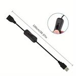 Predlžovací kábel PremiumCord USB 2.0 s prepínačom
