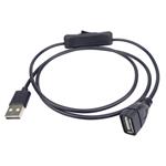 Predlžovací kábel PremiumCord USB 2.0 s prepínačom