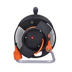 Predlžovací kábel Solight, 1 zásuvka, 25 m, oranžový kábel, 3x 1,5 mm2
