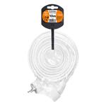 Predlžovací kábel Solight - konektor, 1 zásuvka, 10 m, 3 x 1,5 mm2, biely