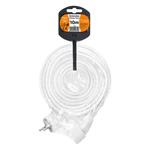 Predlžovací kábel Solight - konektor, 1 zásuvka, 10 m, 3 x 1 mm2, biely