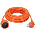 Predlžovací kábel Solight - konektor, 1 zásuvka, 10 m, 3 x 1 mm2, oranžový
