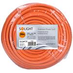 Predlžovací kábel Solight - konektor, 1 zásuvka, 30 m, 3 x 1,5 mm2, oranžový