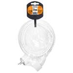 Predlžovací kábel Solight - konektor, 1 zásuvka, 7 m, 3 x 1 mm2, biely