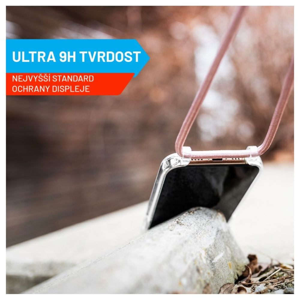 Prémiové ochranné tvrdené sklo FIXED Armor s aplikátorom pre Apple iPhone 15 Pro Max, čierne