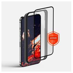 Prémiové ochranné tvrzené sklo FIXED Armor s aplikátorem pro Apple iPhone 15 Pro, černé