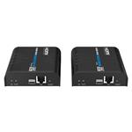 PremiumCord 4K@60Hz HDMI KVM extender s USB 2.0 na 120 m cez LAN