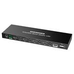 PremiumCord 4K@60Hz HDMI2.0 KVM switch 4:1 s dálkovým ovladačem