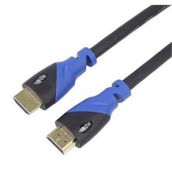 PremiumCord 4K HDMI 2.0b High Speed + Ethernet kabel, zlacené pružné konektory, 3m