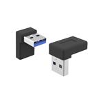 PremiumCord 90° ohnutý USB-C samica na USB3.0 typ A samec
