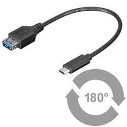 PremiumCord Adaptér USB 3.1 konektor C/male - USB 3.0 konektor A/female, 0,2m