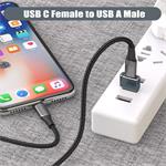 PremiumCord Aluminium USB C female - USB2.0 A Male adaptér