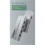 PremiumCord HDMI 2.1 splitter 1-2 porty, 8K@60Hz, 4K@120Hz, 1080p, HDR