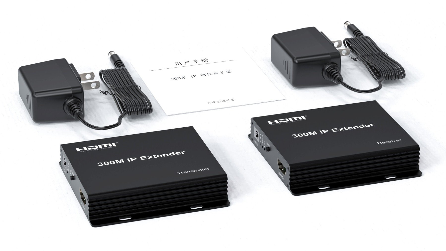 PremiumCord HDMI Full HD 1080p IP extender na 300m, over Ethernet, pro počítačovou síť