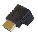PremiumCord HDMI M/F adaptér 90° pravý uhol, pozlátený