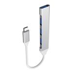 PremiumCord Hub USB-C na USB3.2 A + 3x USB2.0 A, hliníkové pouzdro