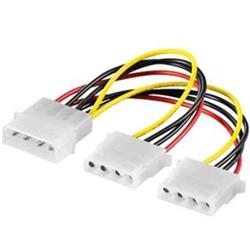 PremiumCord Kabel napájecí molex HDD 5.25"-2x5.25"