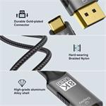 PremiumCord kabel USB-C na DisplayPort DP1.4   8K@60Hz a 4k@120Hz  2m