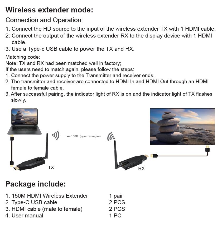 PremiumCord khext50-21 – bezdrôtový predlžovač HDMI