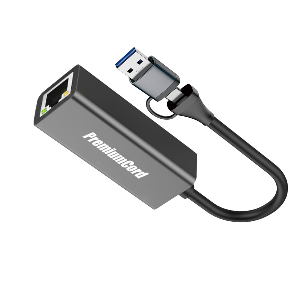 PremiumCord ku31ether07 – Adaptér USB-C a USB-A, 15 cm