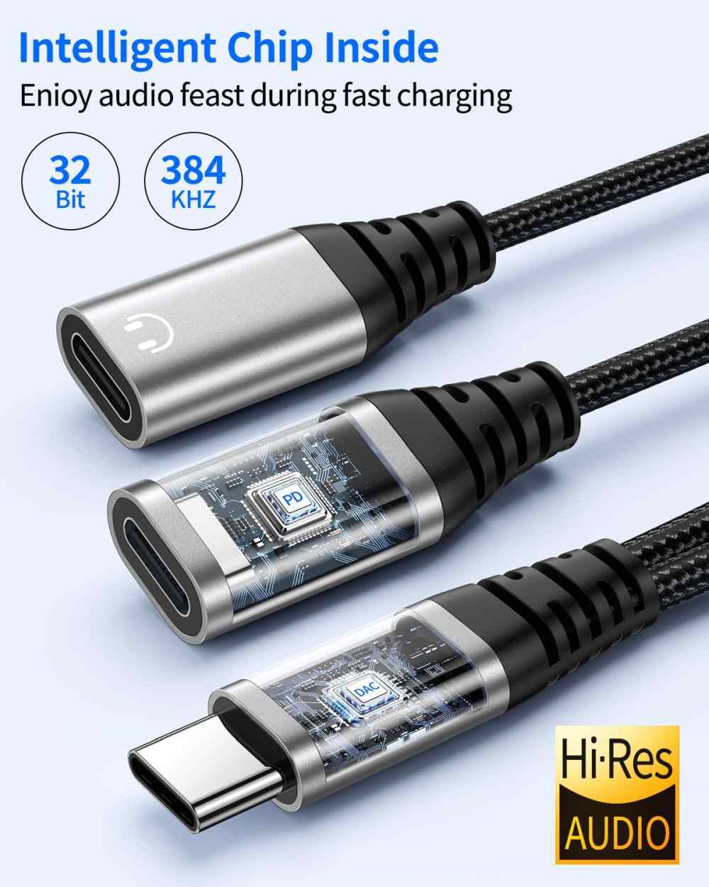 PremiumCord ku31zvuk06 – adaptér USB-C 2 v 1