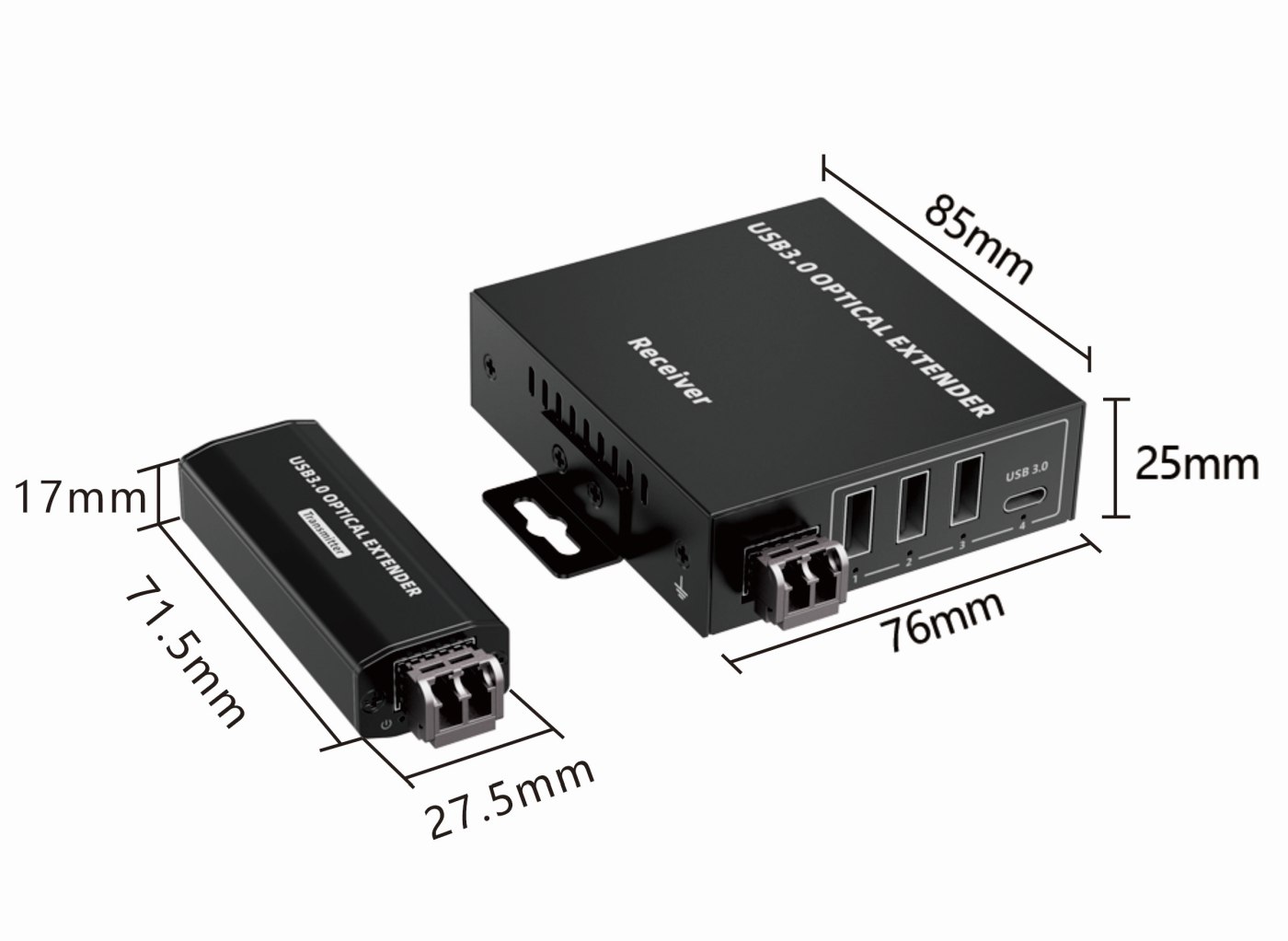 PremiumCord kuext5 – optický predlžovací kábel USB 3.2, 150 m