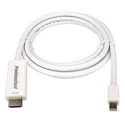 PremiumCord Mini DisplayPort 1.2 na HDMI 2.0 kabel pro rozlišení 4Kx2K@60Hz, 3m