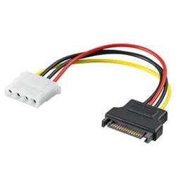 PremiumCord Napájecí redukce SATA male - Molex 5.25" Female 17cm