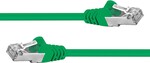 Premiumcord Patch kábel SFTP CAT6A, 3 m – zelený