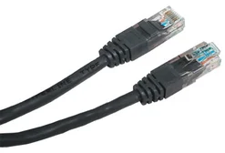 PremiumCord Patch kábel UTP RJ45-RJ45 level 5e 10m čierny