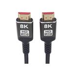 PremiumCord ULTRA HDMI 2.1 High Speed + Ethernet kábel 8K@60Hz, pozlátený 1,5 m