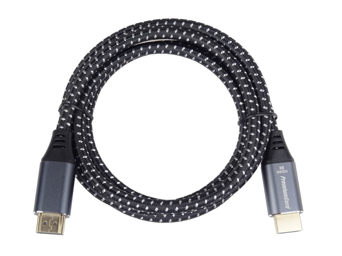PremiumCord ULTRA HDMI 2.1 High Speed + Ethernet kabel 8K@60Hz,zlacené 10m