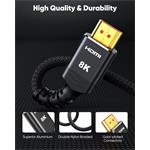 PremiumCord ULTRA HDMI 2.1 High Speed + Ethernet kabel 8K@60Hz,zlacené 5m