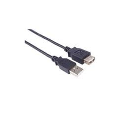 PremiumCord USB 2.0 kabel prodlužovací, A-A, 1m černá