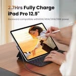 PremiumCord USB-C 2x zahnutý kábel ( USB 3.2 GEN 2x2, 5A, 100W, 20Gbit/s ) bavlnené opletenie, 1m